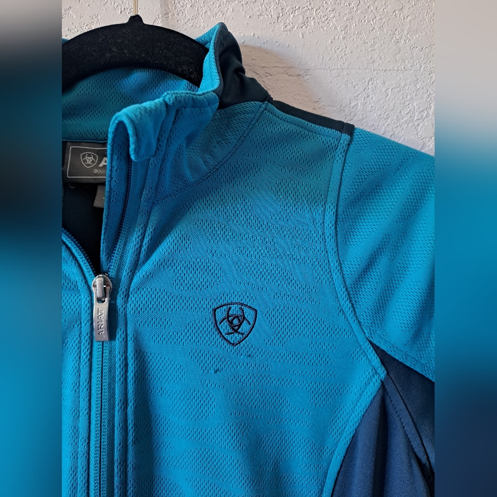 Ariat Women's Teal and Navy Blue  Jacket - Picture 3 of 6